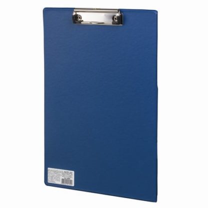Доска-планшет BRAUBERG "Comfort" с верхним прижимом А4, 23*35см, картон/ПВХ, РОССИЯ, СИНЯЯ, 222659