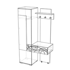 Прихожая ГЕРДА Ясень шимо светлый