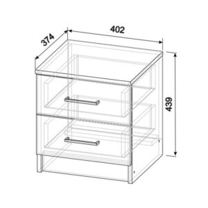 Тумба прикроватная Виста 1