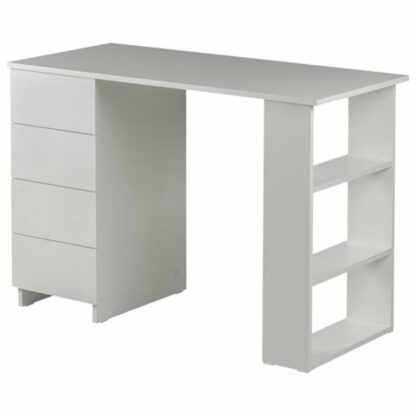 Стол письменный/компьютерный BRABIX "Scandi CD-016", 1100х500х750 мм, 4 ящика, белый, 641891, ЦБ013707-1