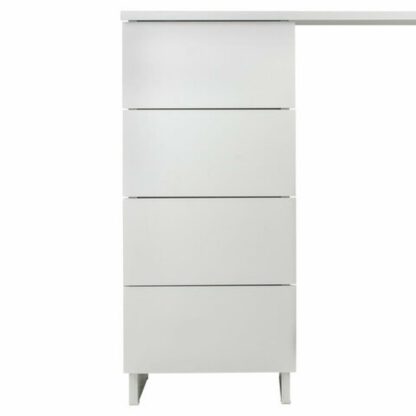 Стол письменный/компьютерный BRABIX "Scandi CD-016", 1100х500х750 мм, 4 ящика, белый, 641891, ЦБ013707-1