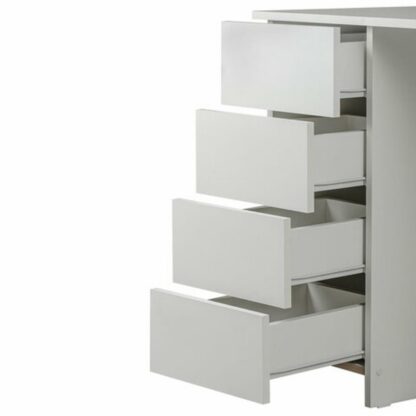 Стол письменный/компьютерный BRABIX "Scandi CD-016", 1100х500х750 мм, 4 ящика, белый, 641891, ЦБ013707-1