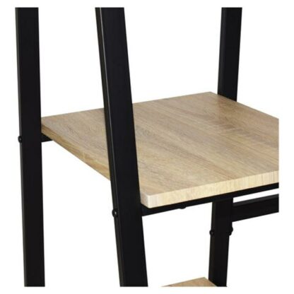 Стол на металлокаркасе BRABIX "LOFT CD-006",1200х500х730 мм,, 2 полки, цвет дуб натуральный, 641226