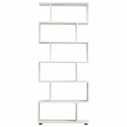 Стеллаж BRABIX "Scandi SH-008", 730х250х1760 мм, 6 секций, ЛДСП, белый, 641897, ЦБ013658-1