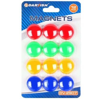 Магниты для доски d=2см цветные 1 шт.