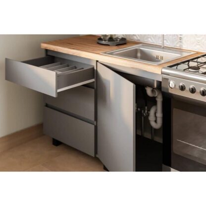 Готовая кухня Асти 1,6м, Графит