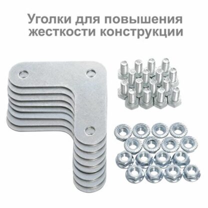 Стеллаж металлический BRABIX "ГРАФИТ MS KD-195/60-6", лофт, 1950х1000х600 мм, 6 полок, 291274, S240BR246693